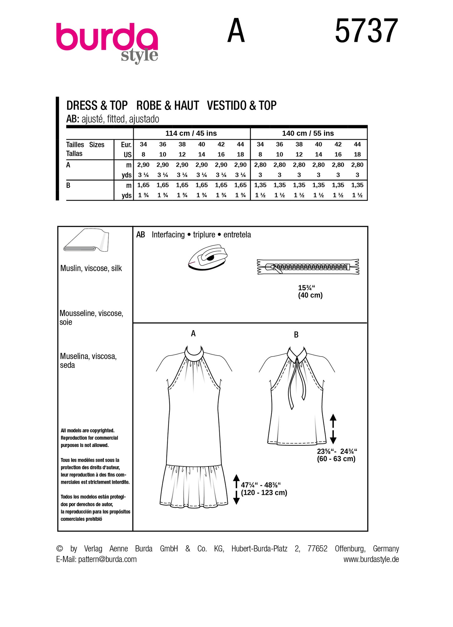 5737 kleid & top