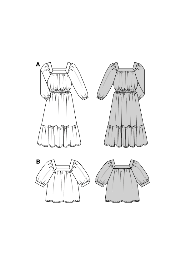 5741 bluse & kleid