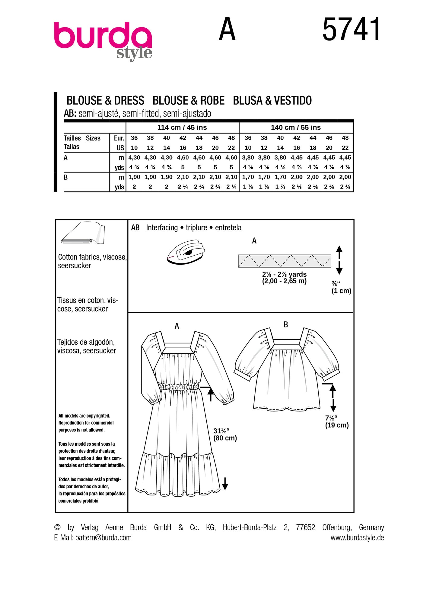 5741 bluse & kleid