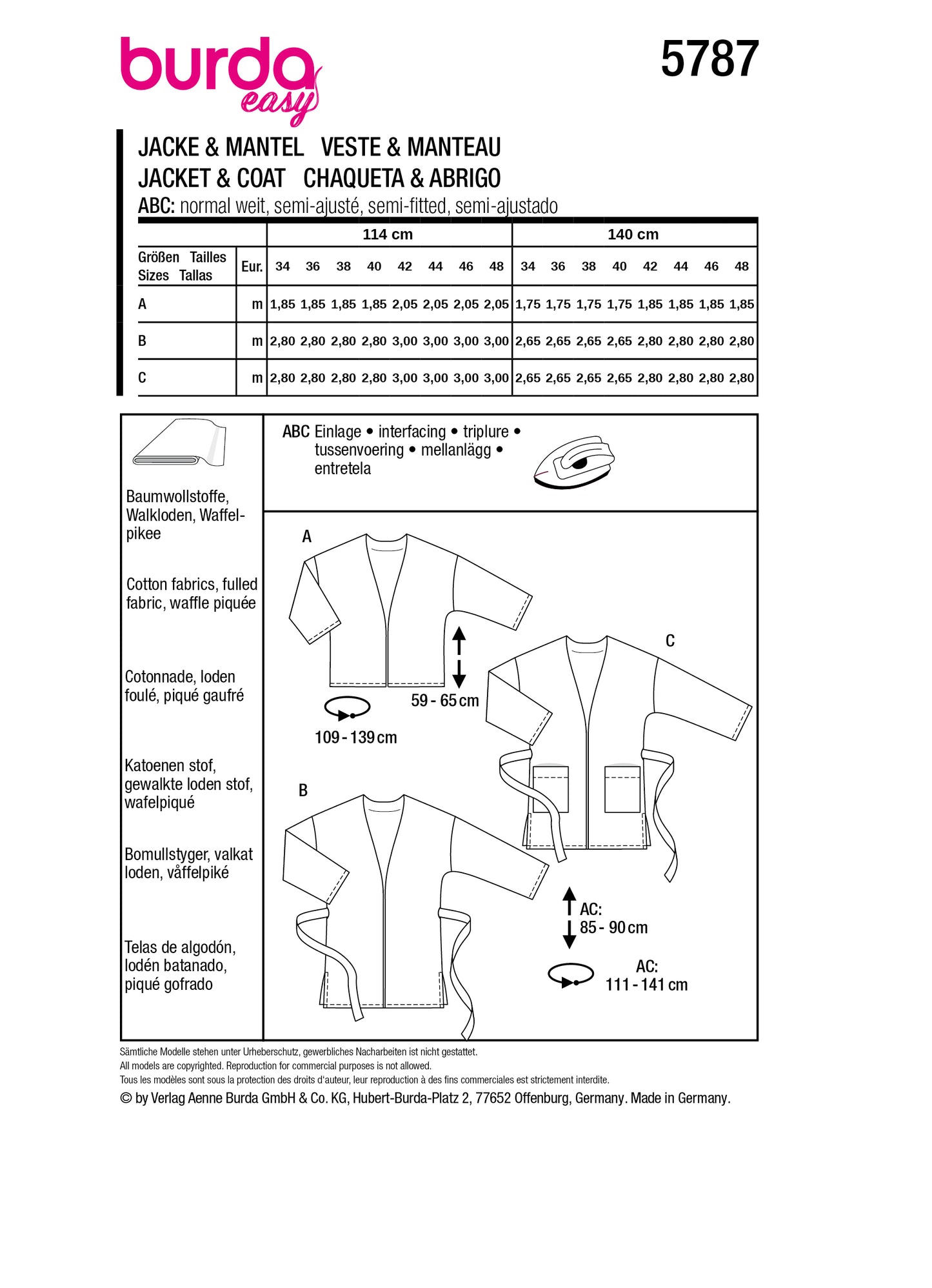 5787 Jacke/Mantel