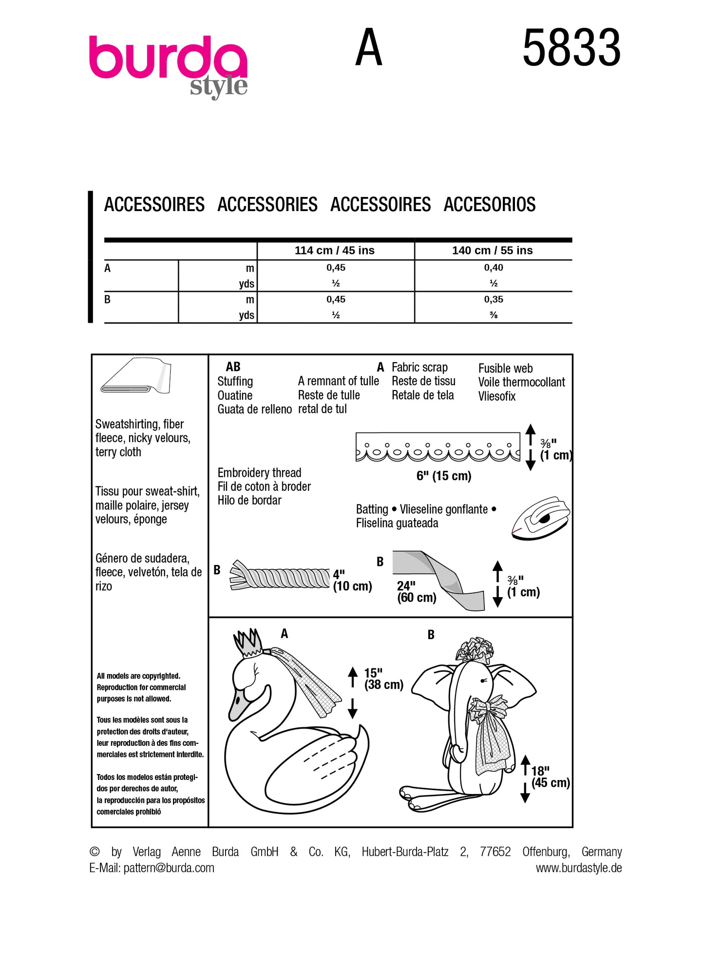 5833 Accessoires