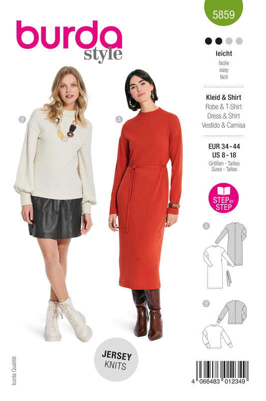 5859 Kleid & Shirt