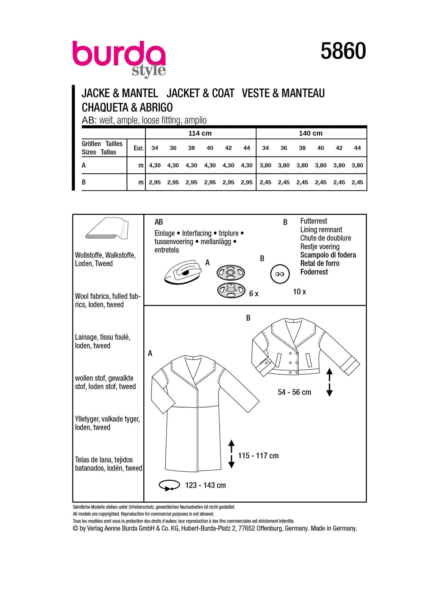 5860 Jacke & Mantel
