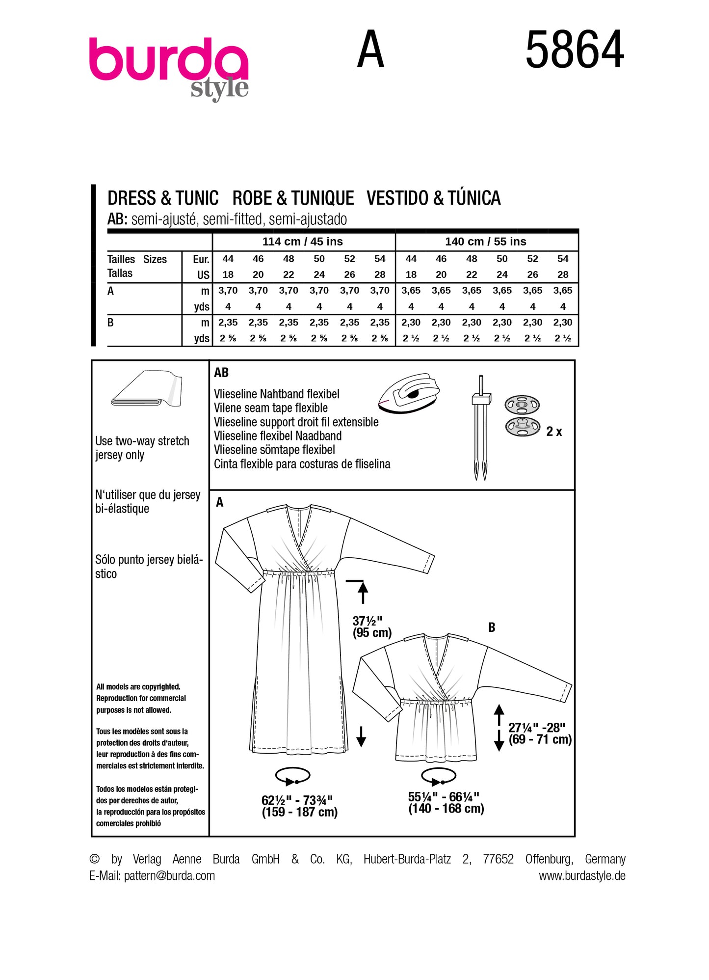 5864 Kleid & Tunika