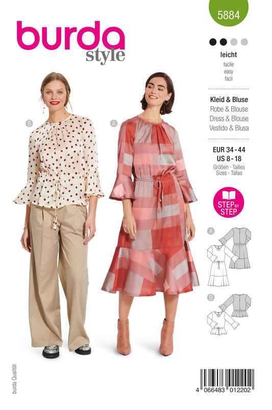 5884 Bluse & Kleid