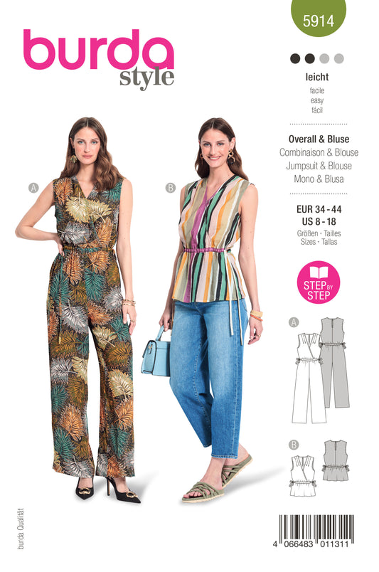 5914 Overall&Bluse