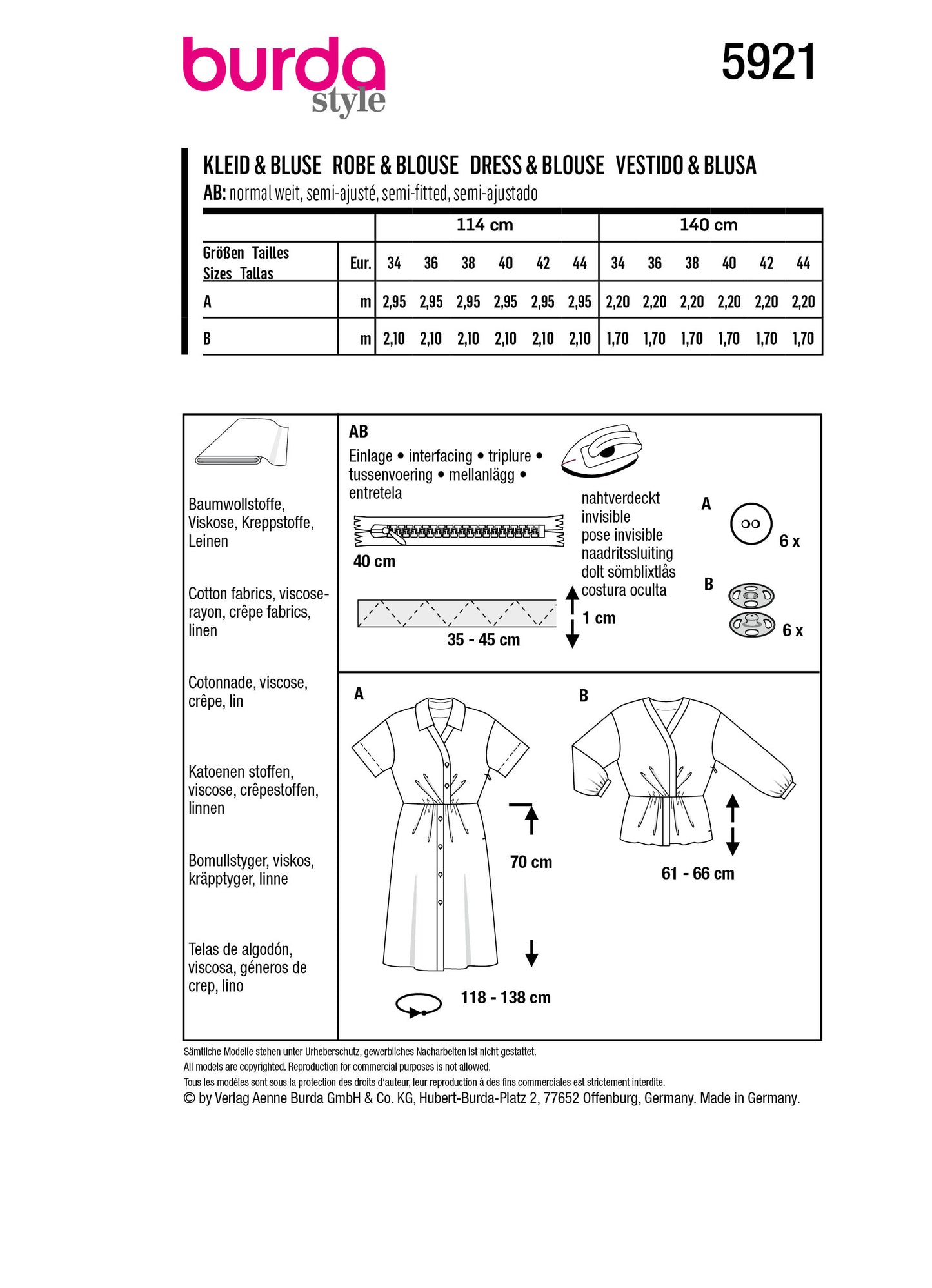 5921 Kleid&Bluse