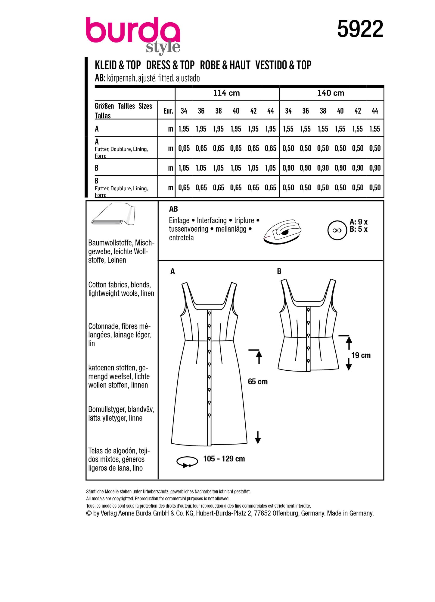 5922 Kleid&Top