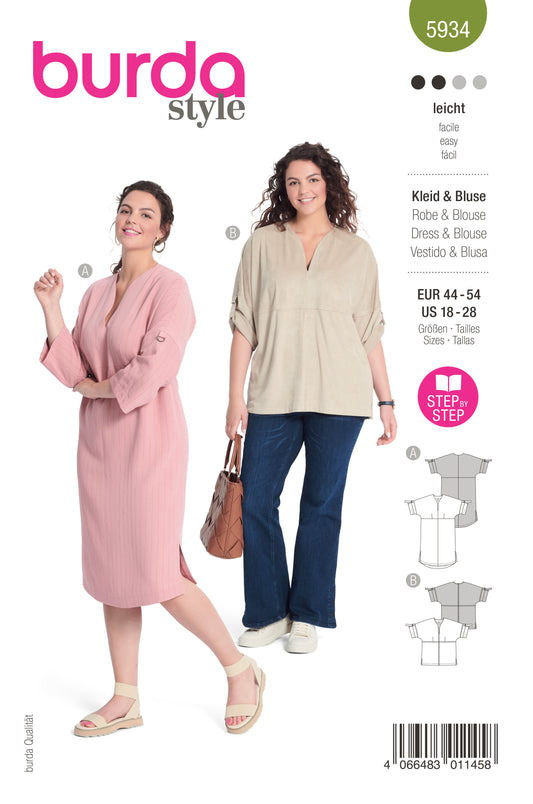 5934 Kleid&Bluse
