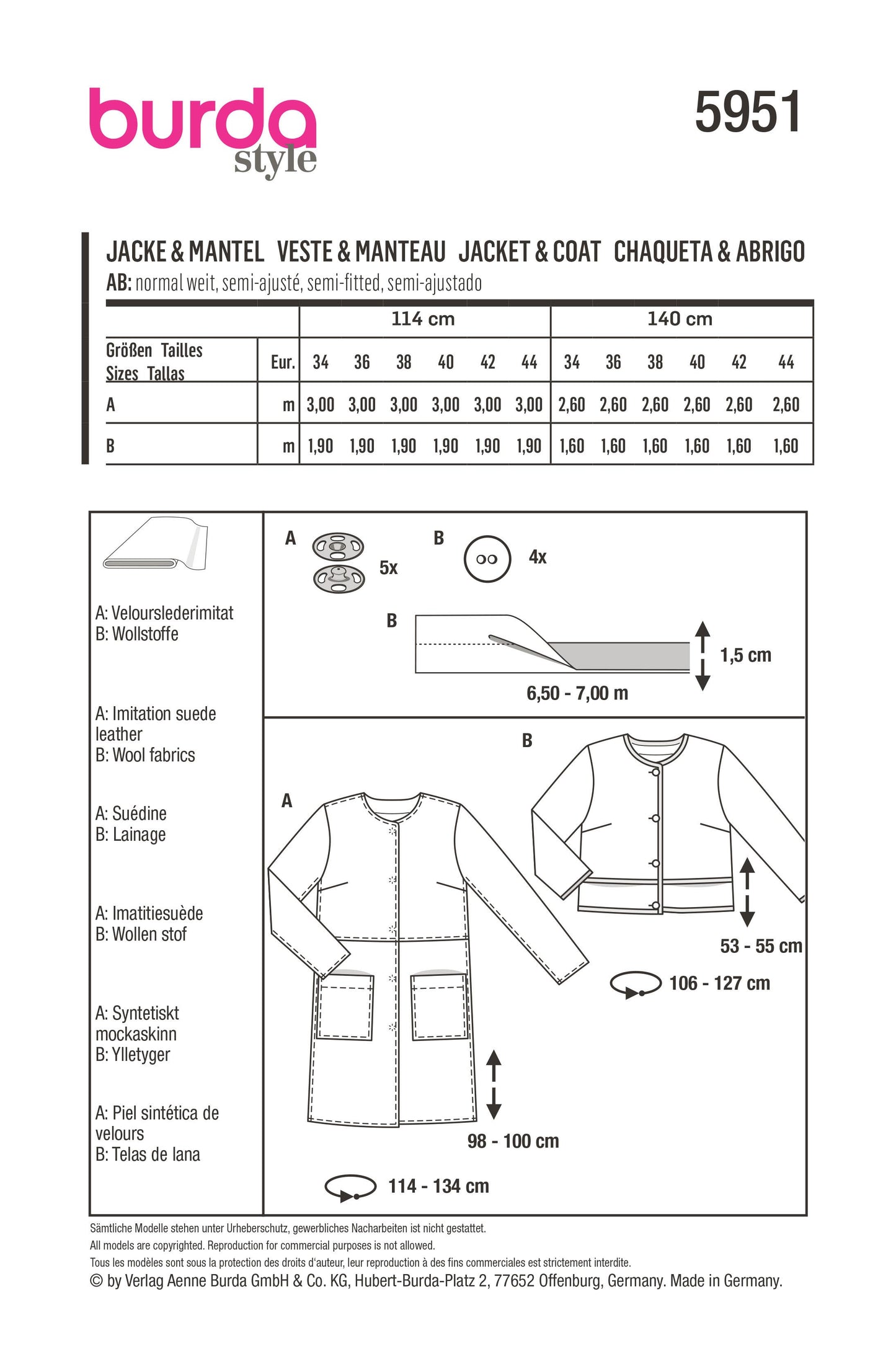 5951 Jacke & Mantel