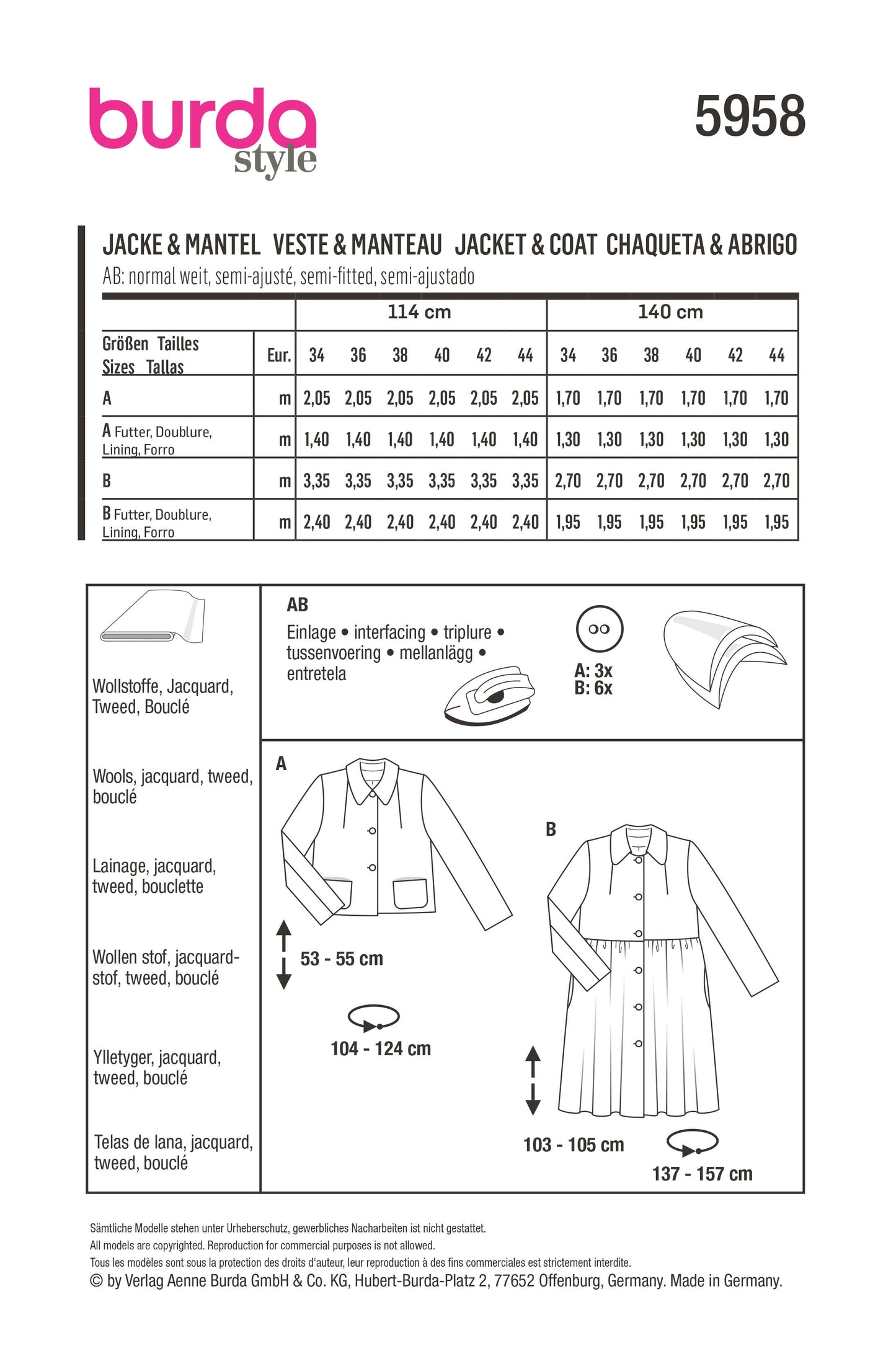 5958 Jacke & Mantel