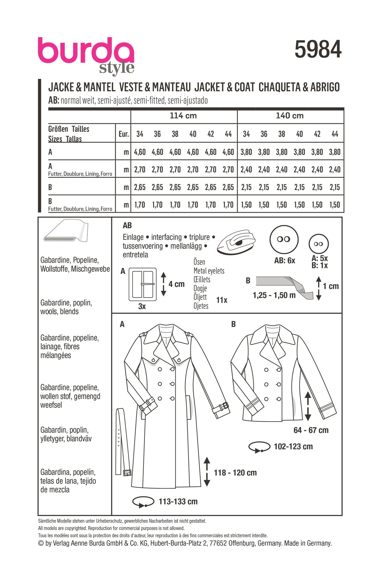5984 Jacke & Mantel