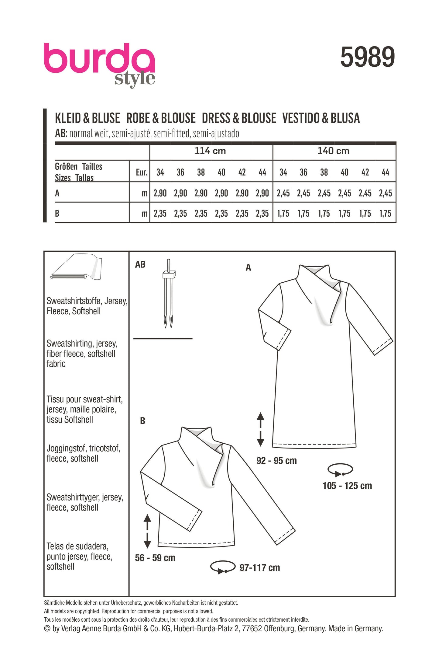 5989 Kleid & Bluse