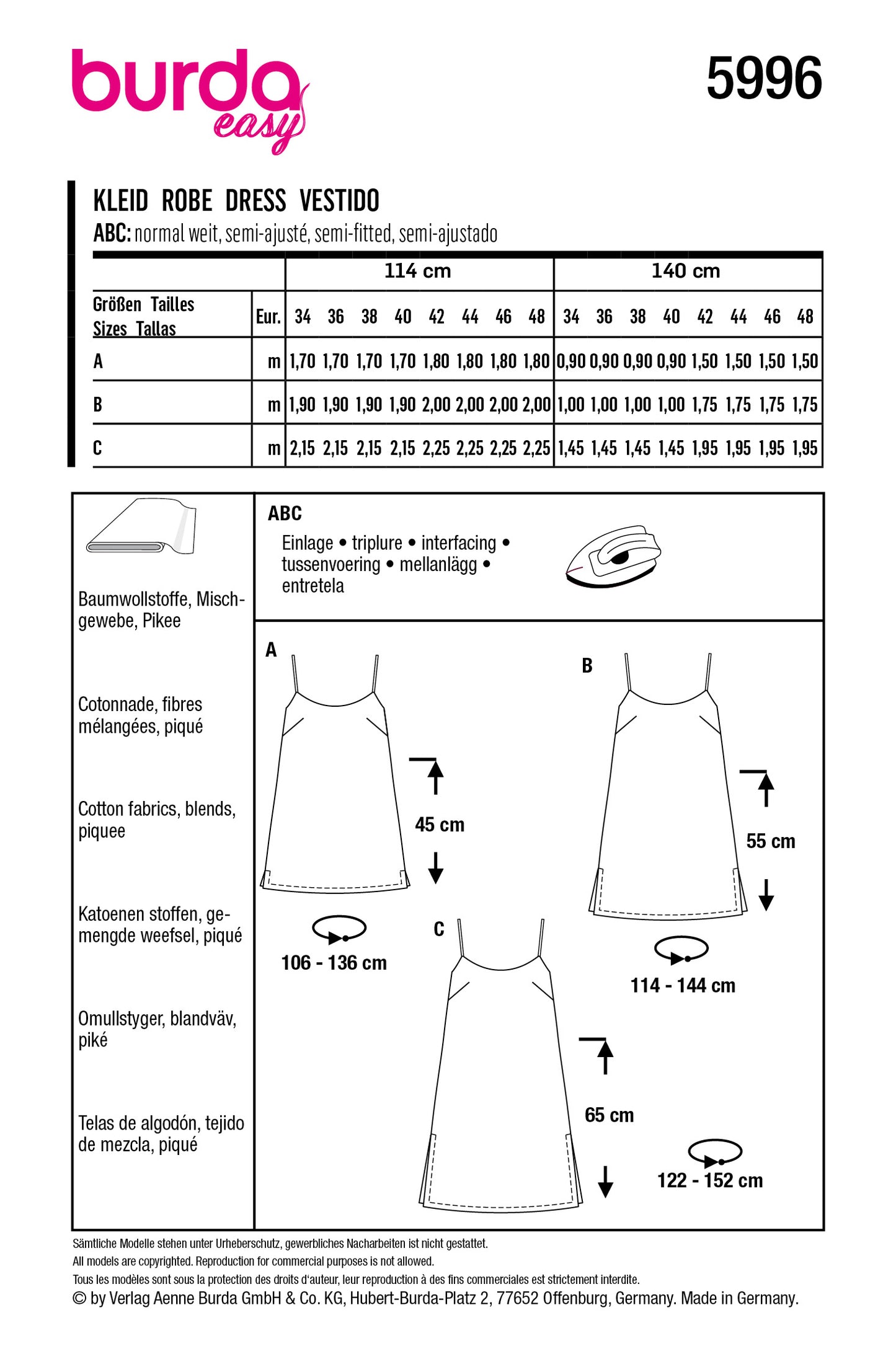 5996 A-Linie Kleid