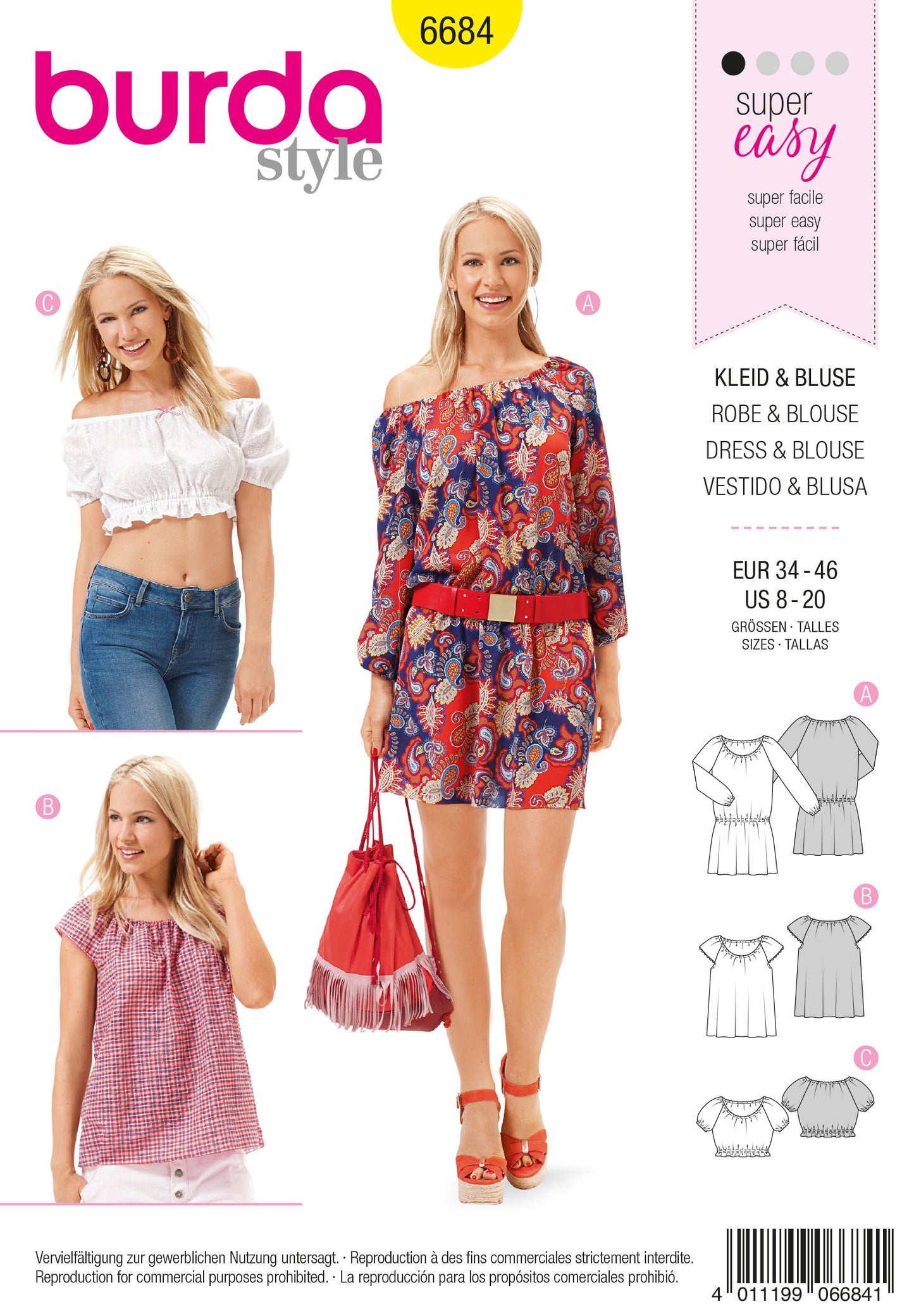 6684 Kleid, Bluse