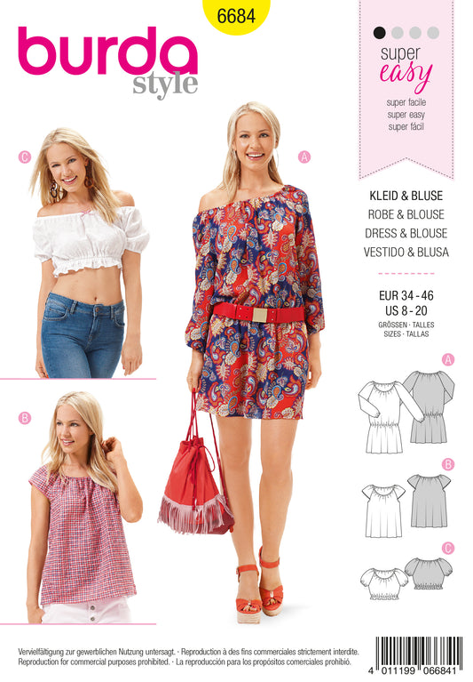 6684 Kleid, Bluse