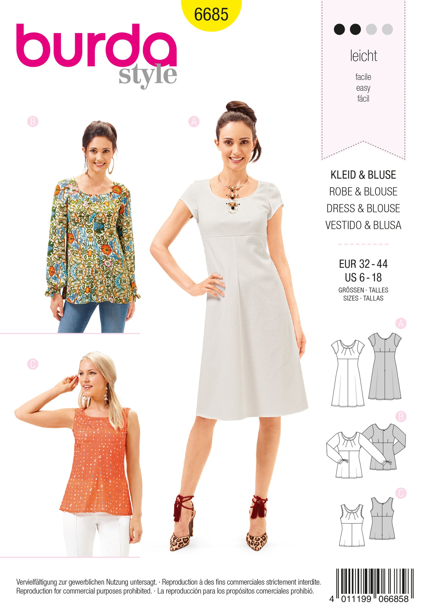 6685 Kleid, Bluse