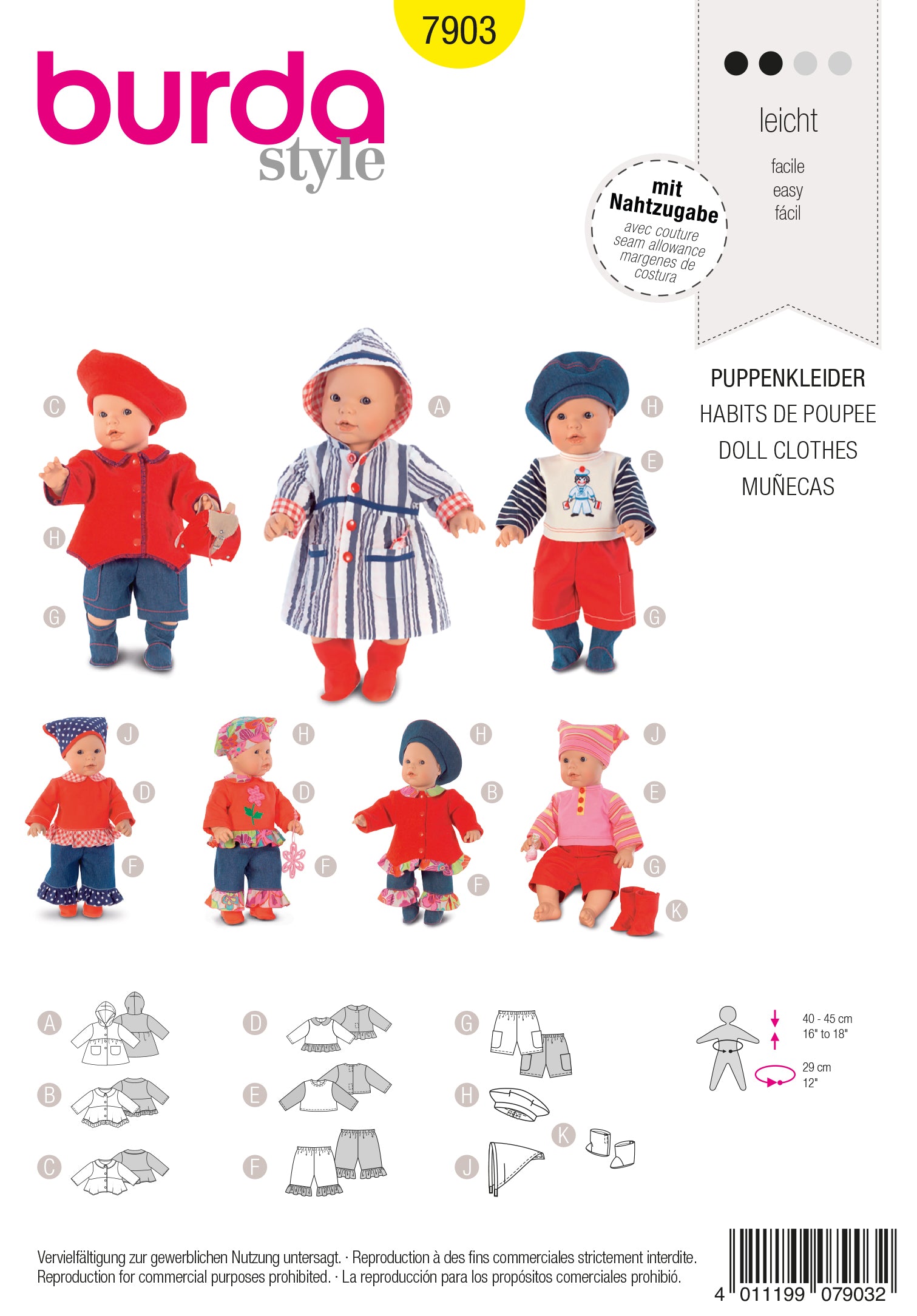 7903 Puppenkleider
