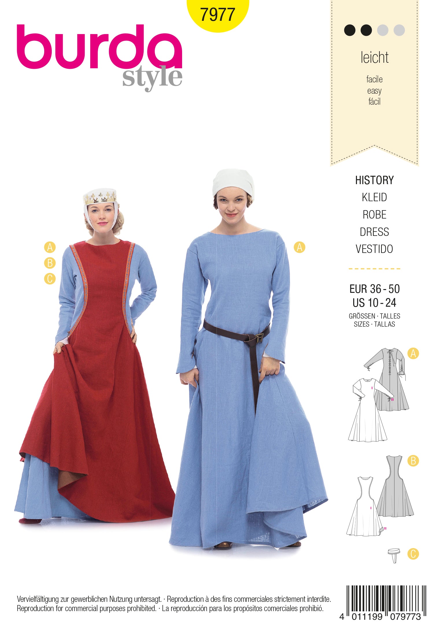 7977 Kleid Mittelalter