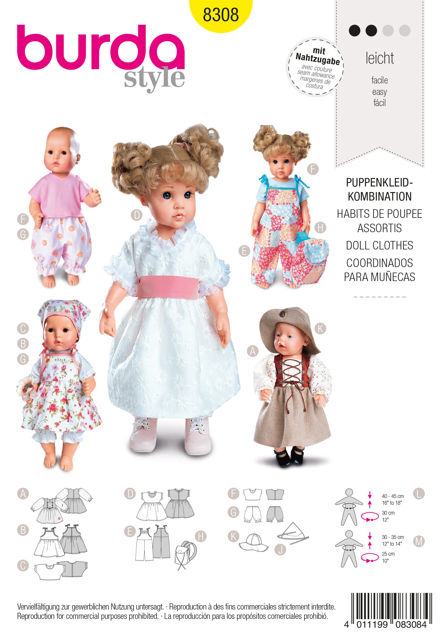 8308 Puppenkleider