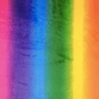 Flanell Fleece - Regenbogen - 10 cm