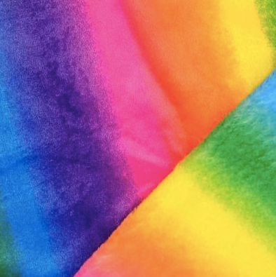 Flanell Fleece - Regenbogen - 10 cm