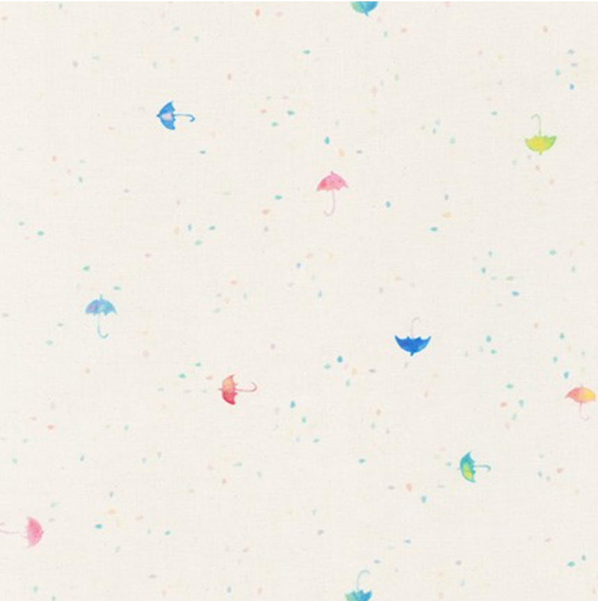 Patchworkstoff - A Little Rain natural - 10 cm
