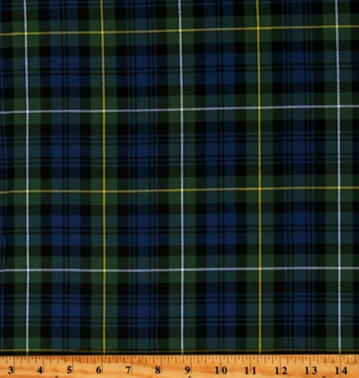 Patchworkstoff - House of Wales Plaid lake - 10 cm