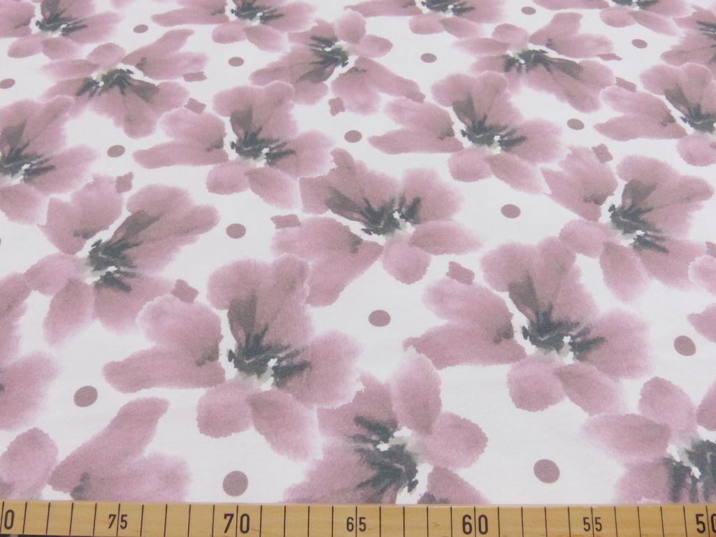 Jersey - Floral Print - 10 cm