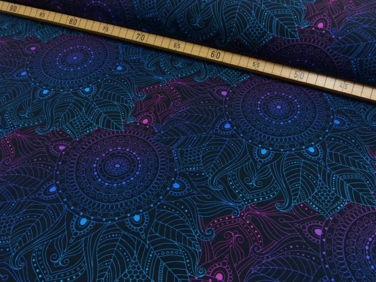 Jersey - Mandala Black - 10 cm