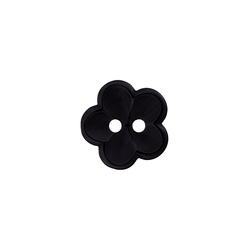 Poly-Knopf 2L 18mm schwarz 35St