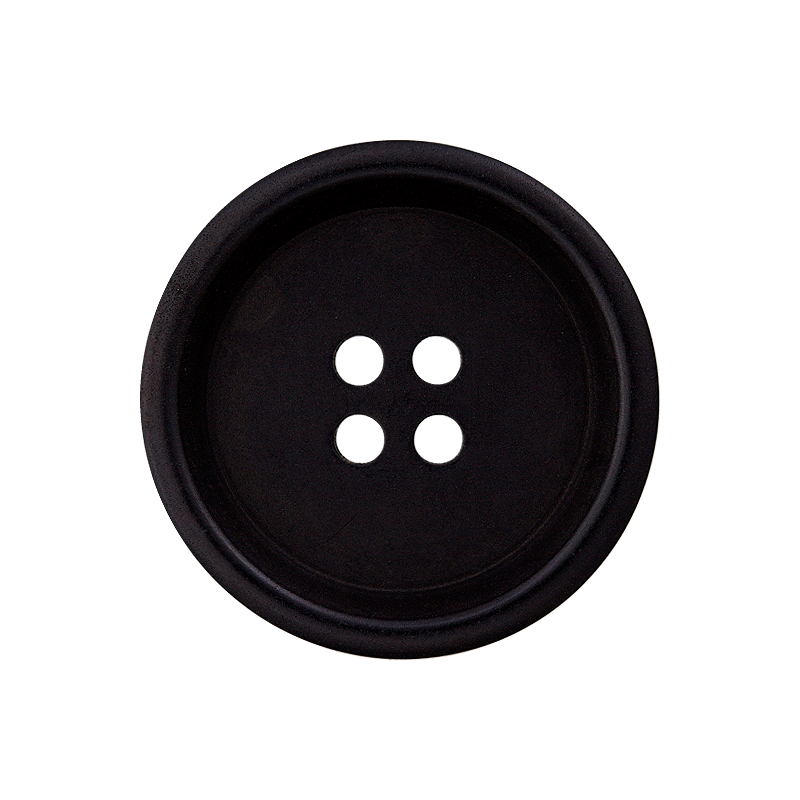 Steinnussknopf 4L 20mm schwarz 20St