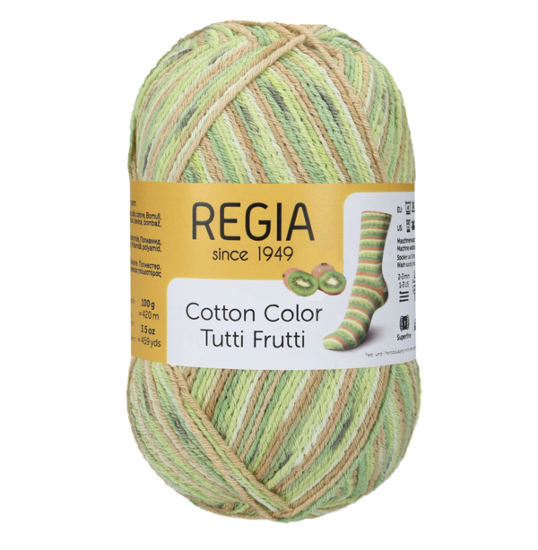 Regia Cotton Tutti Frutti - kiwi