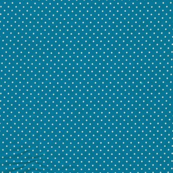 Baumwoll-Webware - Polka Dots Blau - 0,5 m