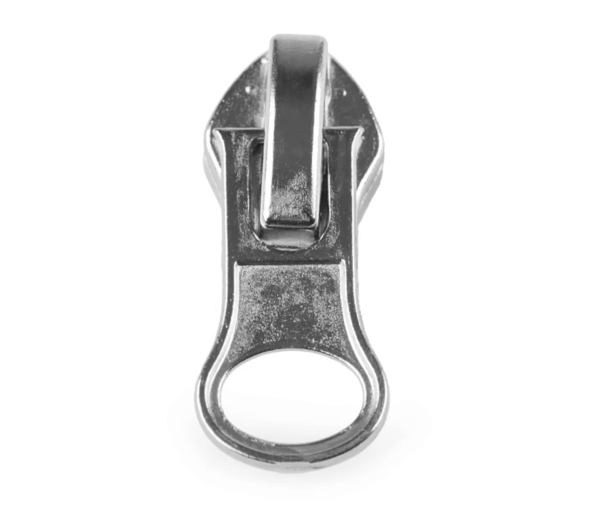 5x Zipper 6mm - Silber