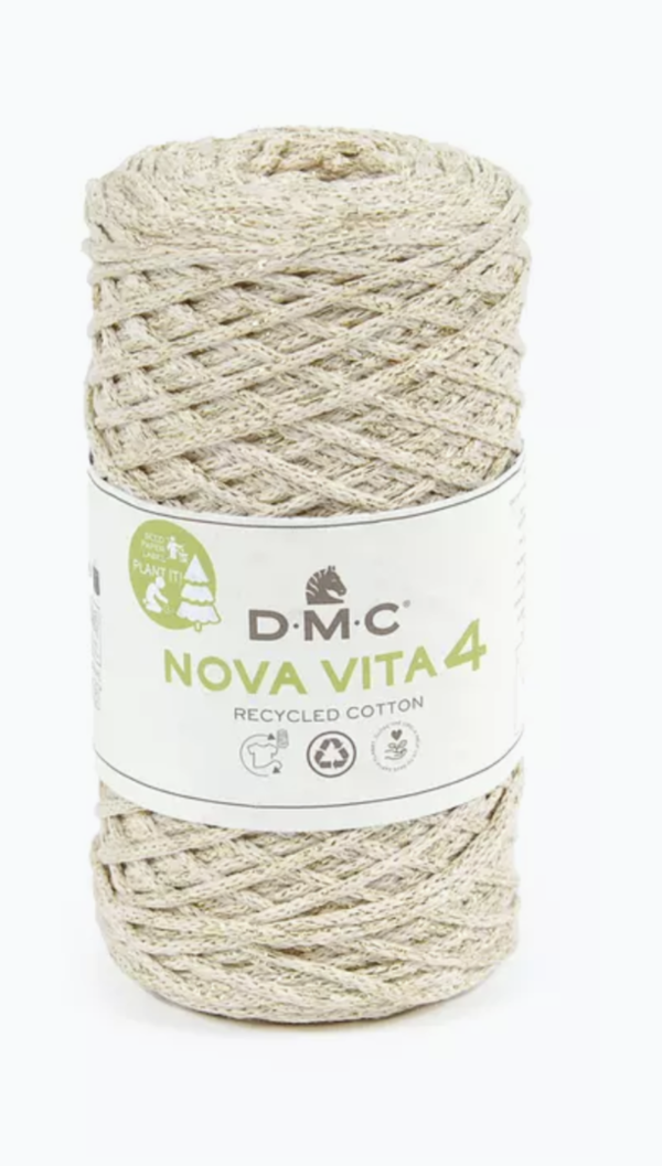 Coton Recycle Nova Vita 4mm metallic - 3
